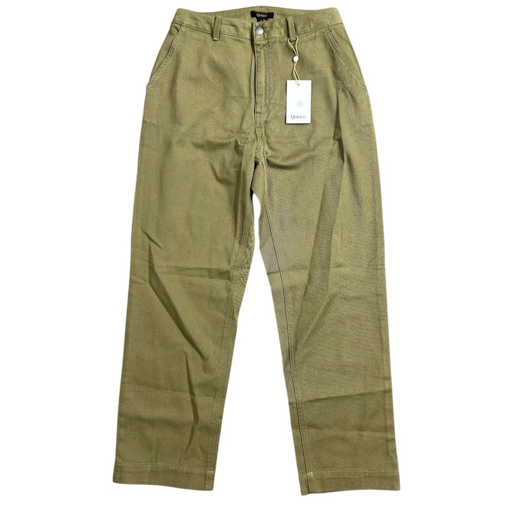 ✅HOST PICK✅ Quince Organic Cotton Twill Straight Cropped Pants
